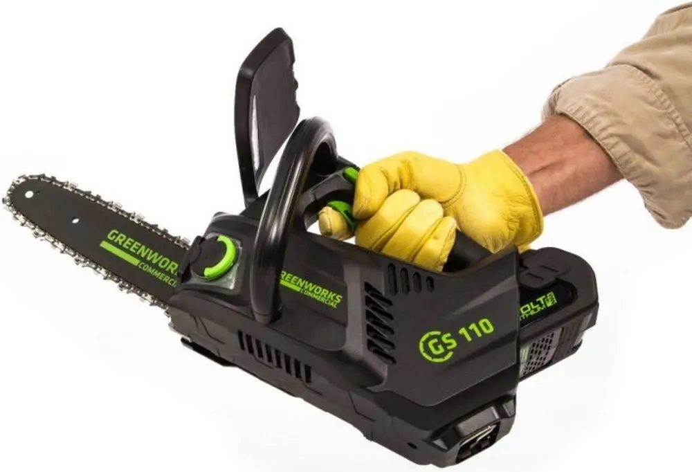 Аккумуляторная цепная пила GreenWorks GD40TCSK2 (Green/Black) - 2