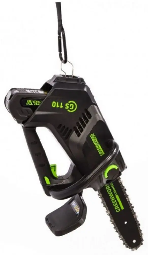 Аккумуляторная цепная пила GreenWorks GD40TCSK2 (Green/Black) - 3
