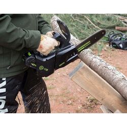 Аккумуляторная цепная пила GreenWorks GD40TCSK2 (Green/Black) Thumb
