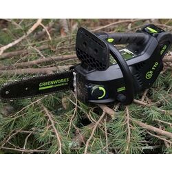Аккумуляторная цепная пила GreenWorks GD40TCSK2 (Green/Black) Thumb