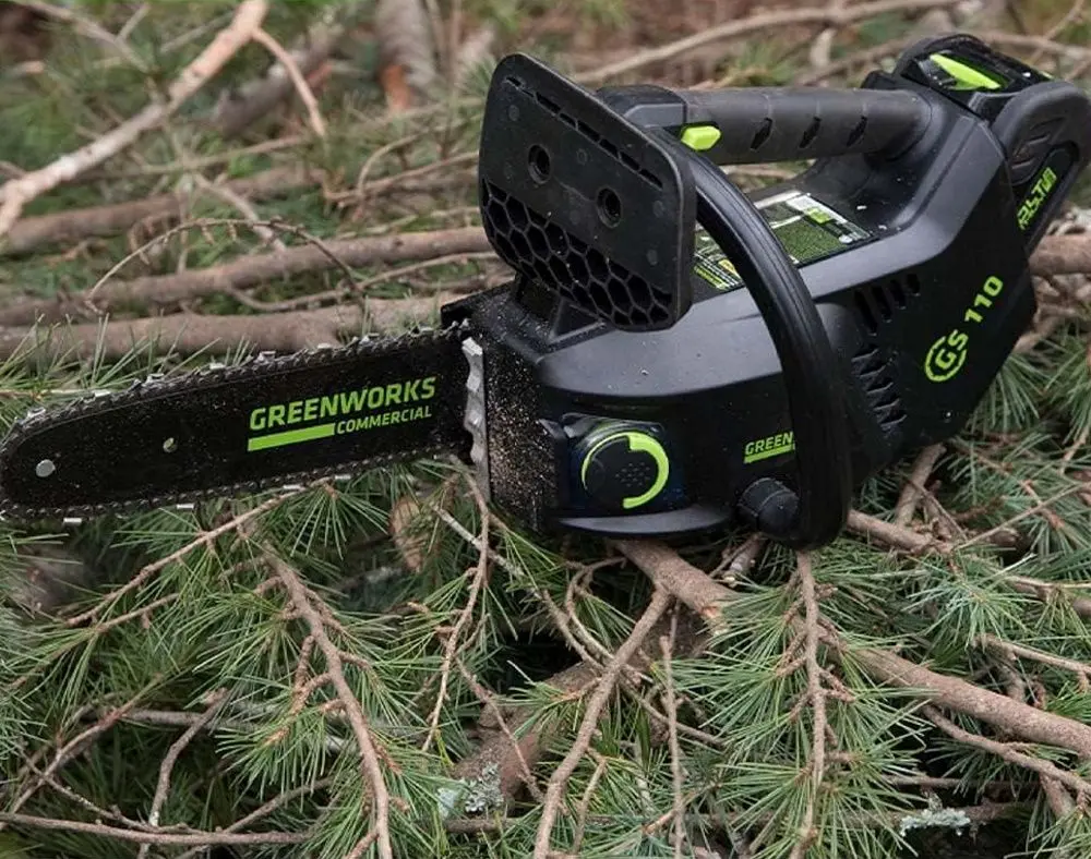 Аккумуляторная цепная пила GreenWorks GD40TCSK2 (Green/Black) - 5