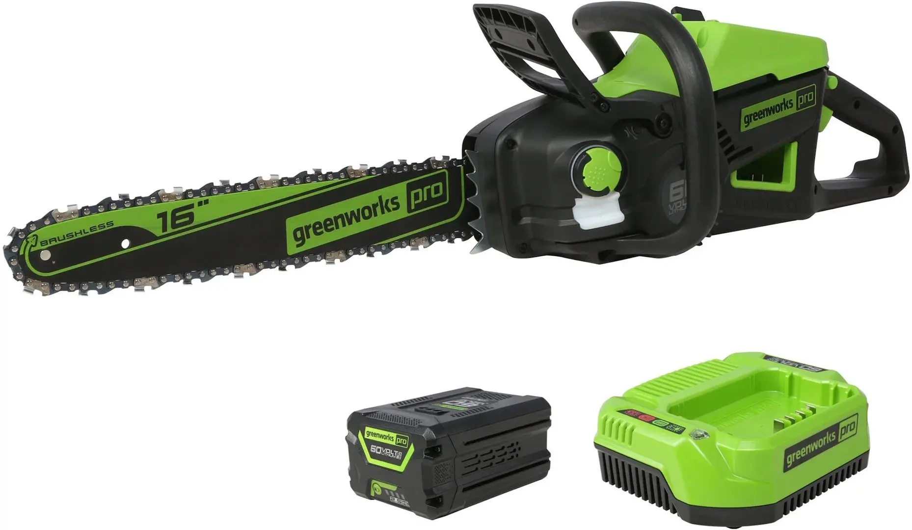 Fierastrau cu lant cu acumulator GreenWorks GD60CS40 60V 2Ah