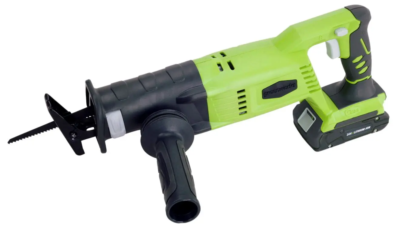 Ferestrau cu sabie cu acumulator GreenWorks G24RS (Green/Black)