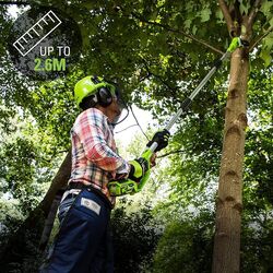 Taietor cu acumulator Greenworks G24PS20 (Green) Thumb