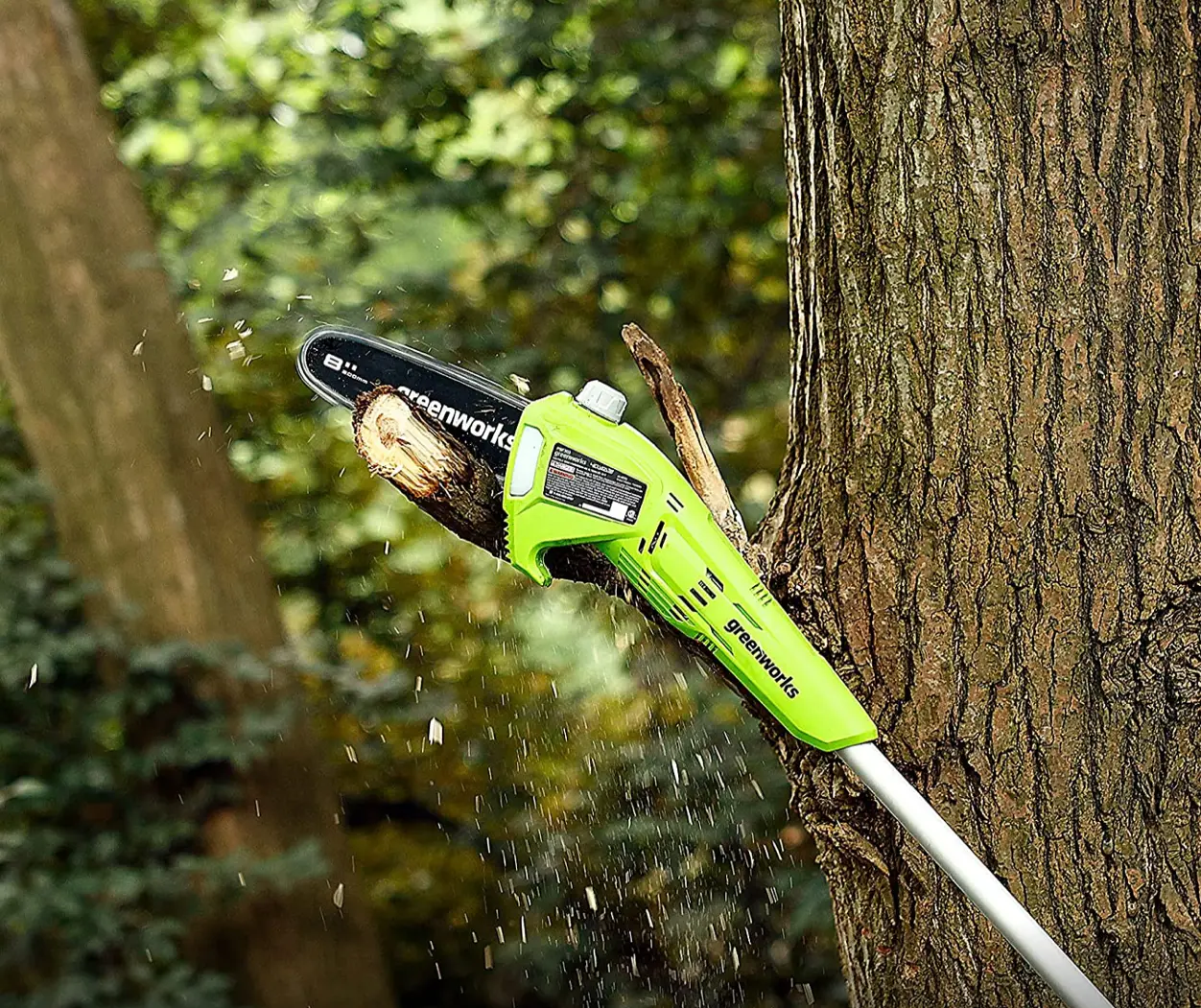 Аккумуляторный высоторез Greenworks G40PSFK2 (Green) - 4