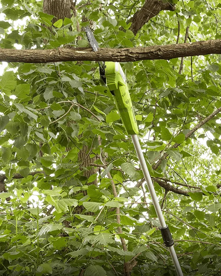 Аккумуляторный высоторез Greenworks G40PSFK2 (Green) - 5