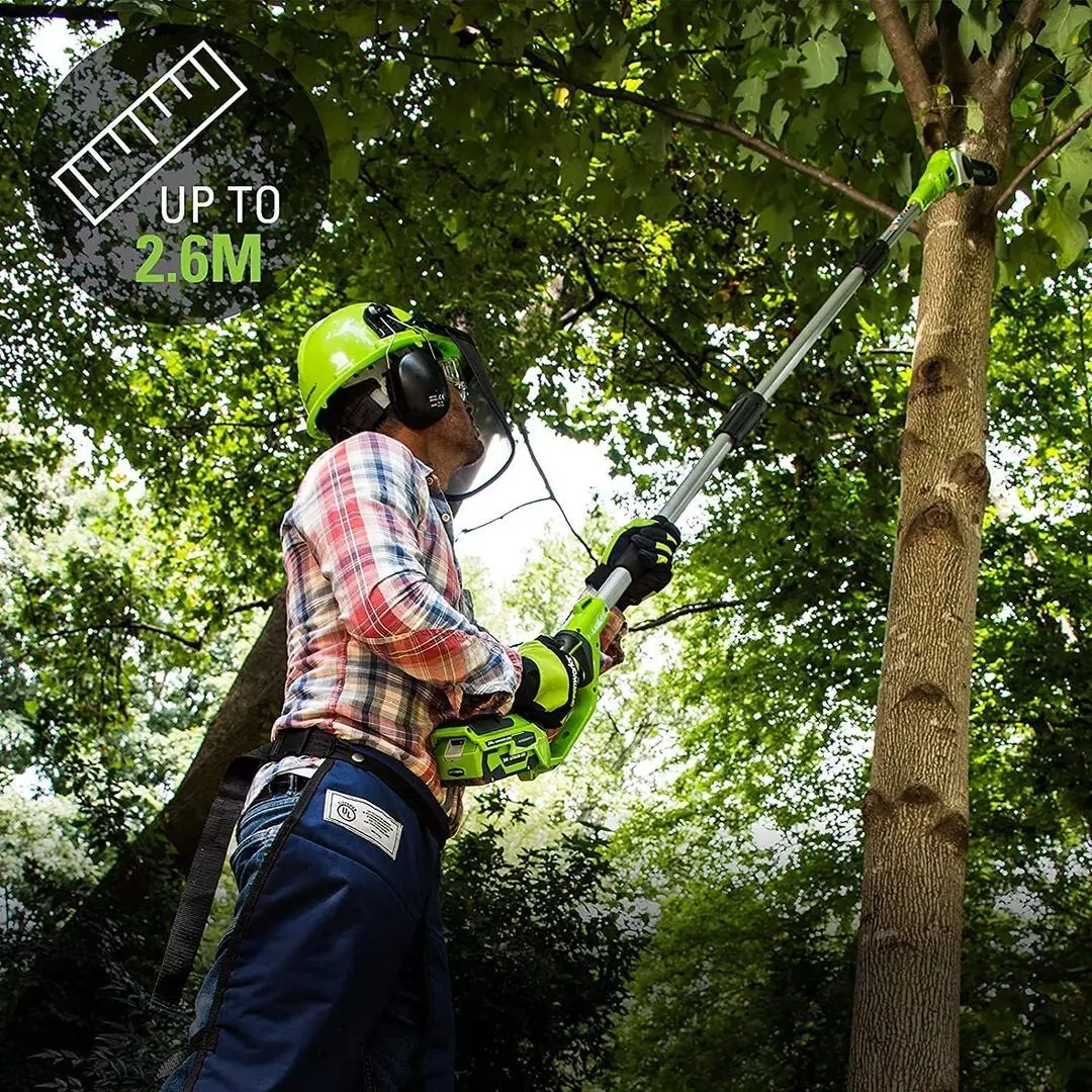 Taietor de crengi cu acmulator Greenworks G40PSHK2 (Green)