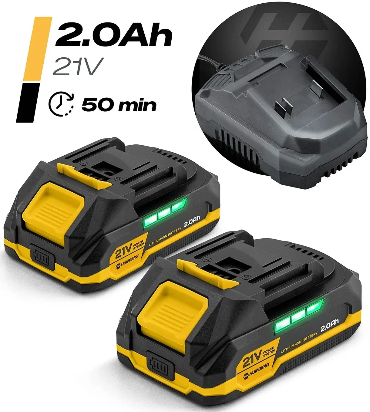 Аккумуляторная цепная пила Humberg HM-421 (Yellow/Black) - 8
