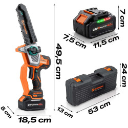 Аккумуляторная цепная пила Humberg HM-437 543701 (Multicolour) Thumb