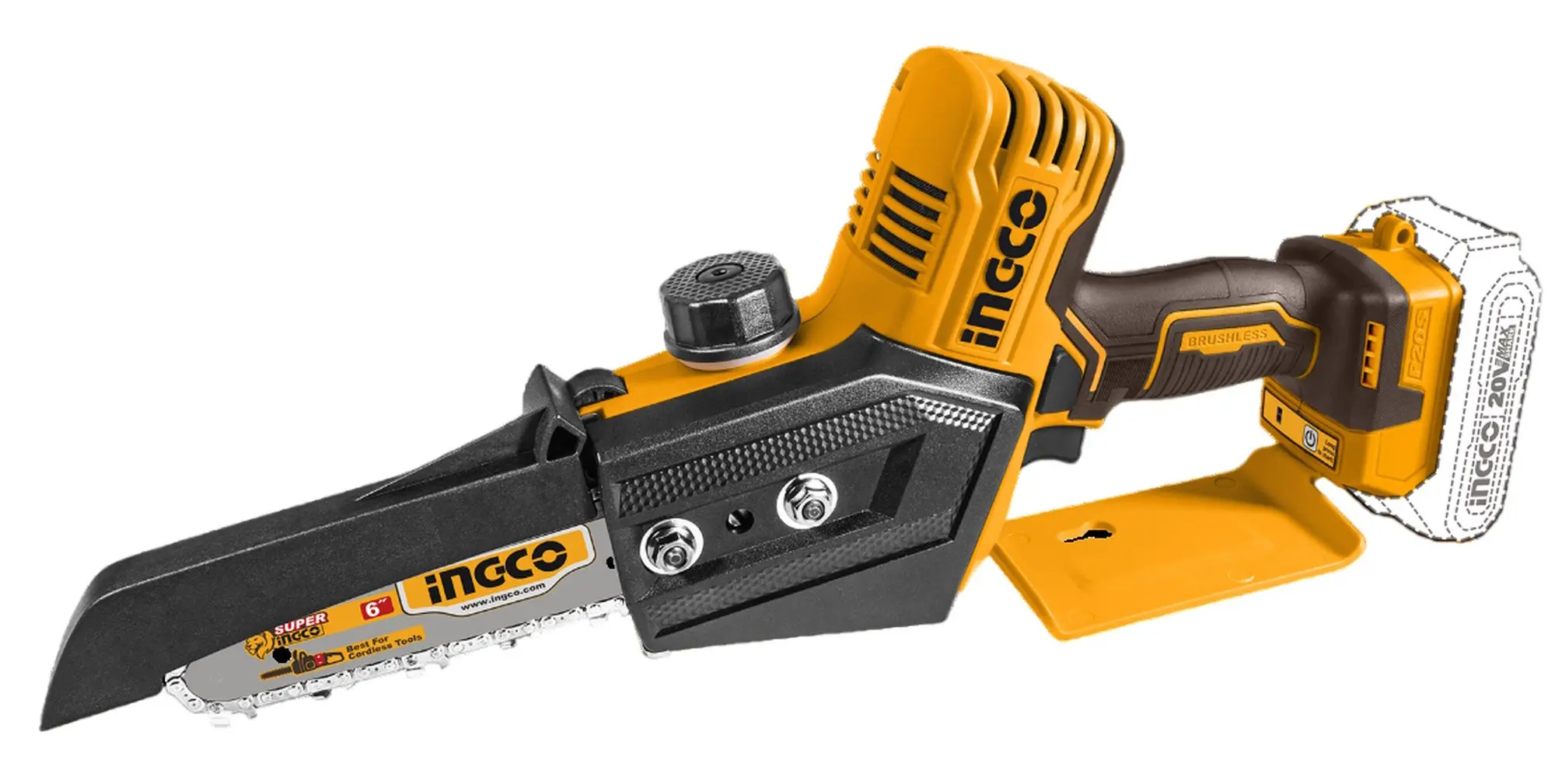 Аккумуляторная цепная пила Ingco CGSLI2068