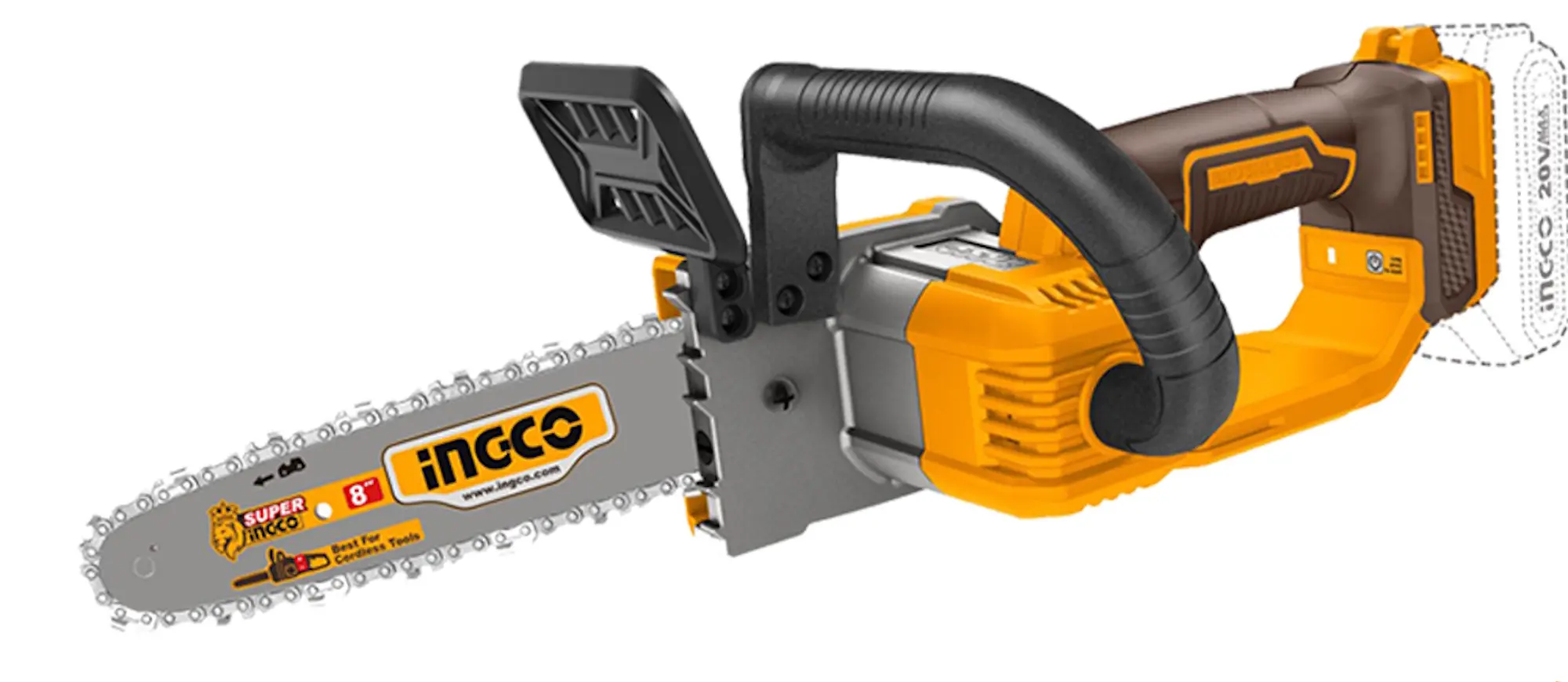 Пила цепная аккумуляторная Ingco CGSLI20851