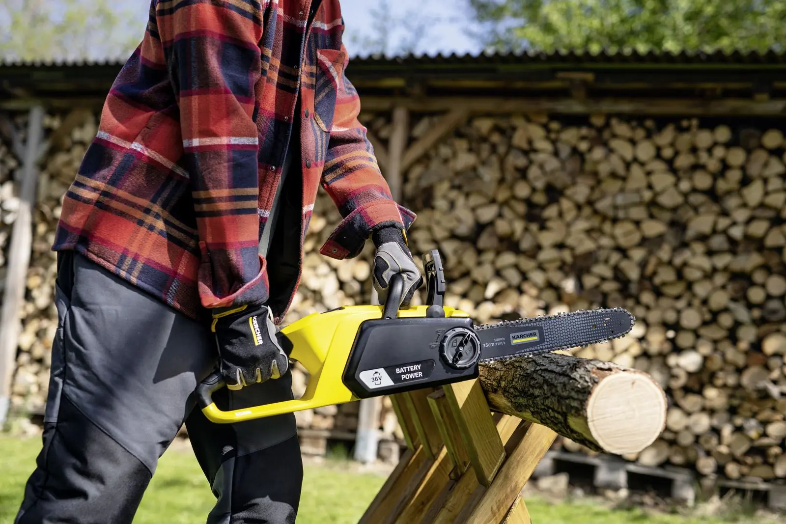 Аккумуляторная цепная пила Karcher CNS 36-35 Battery - 4