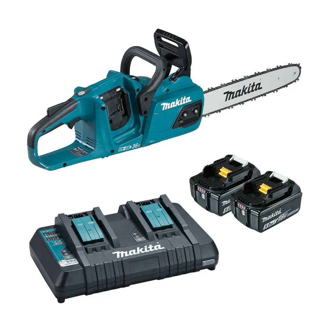 Аккумуляторная цепная пила Makita DUC355PT2 2x5Ah