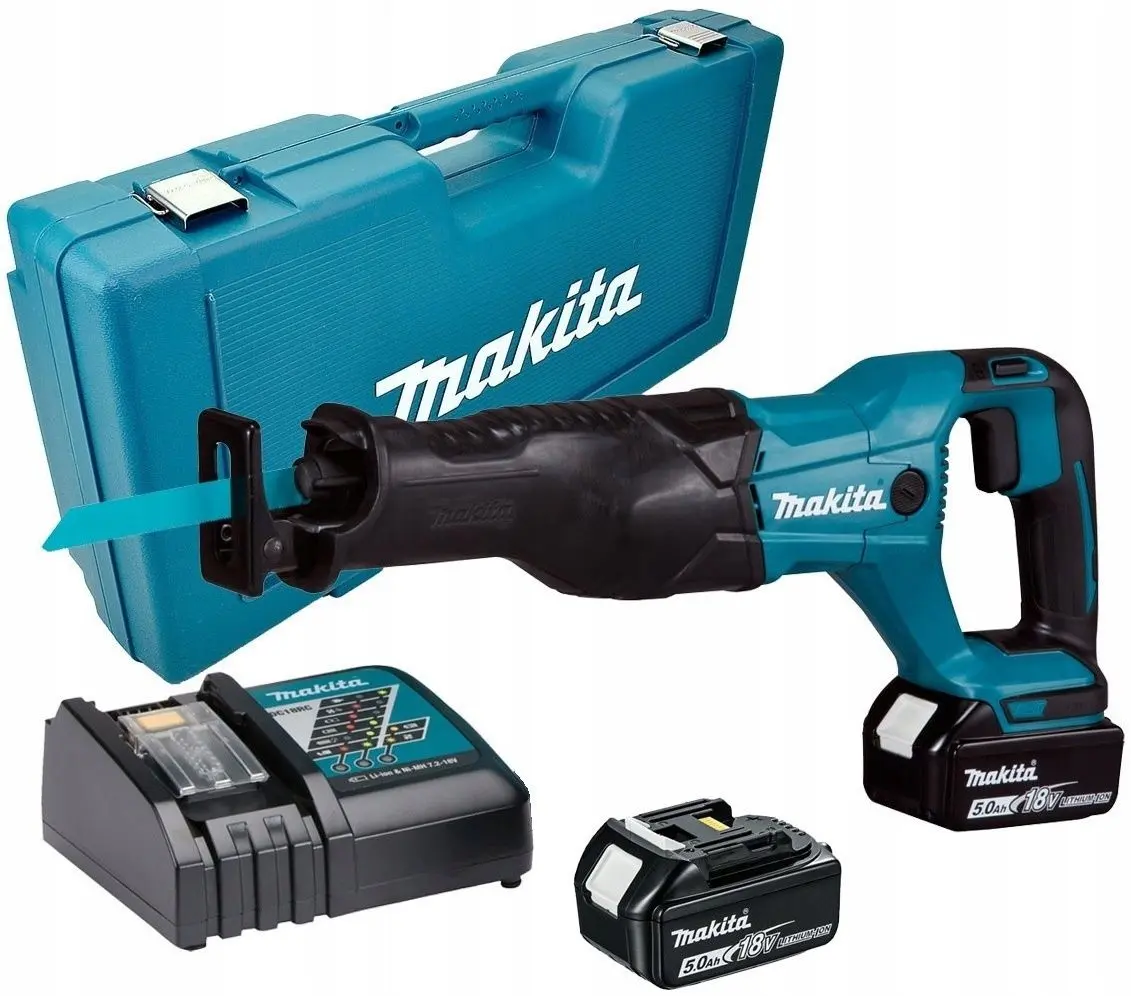 Аккумуляторная сабельная пила Makita DJR186RTE + BL1850B 5.0Ahx2 Set