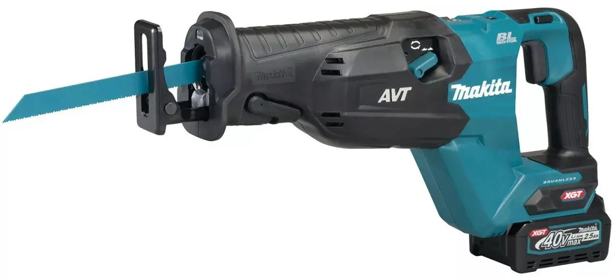 Аккумуляторная сабельная пила Makita JR002GD201 + BL4025 2.5Ahx2 Set - 2