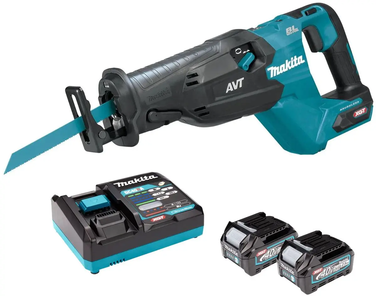 Аккумуляторная сабельная пила Makita JR002GD201 + BL4025 2.5Ahx2 Set