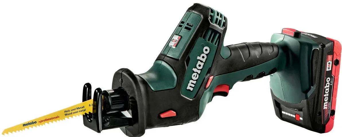Аккумуляторная сабельная пила Metabo SSE 18 LTX Compact + LiHD 18 В 4.0Ahx2 + ASC 55 + metaBOX 145 - 2
