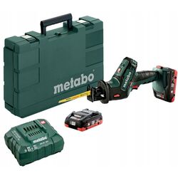 Аккумуляторная сабельная пила Metabo SSE 18 LTX Compact + LiHD 18 В 4.0Ahx2 + ASC 55 + metaBOX 145