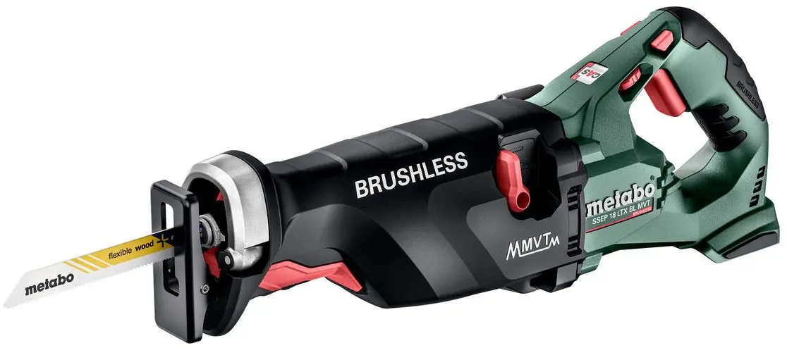 Аккумуляторная сабельная пила Metabo SSEP 18 LTX BL MVT (Green/Black)