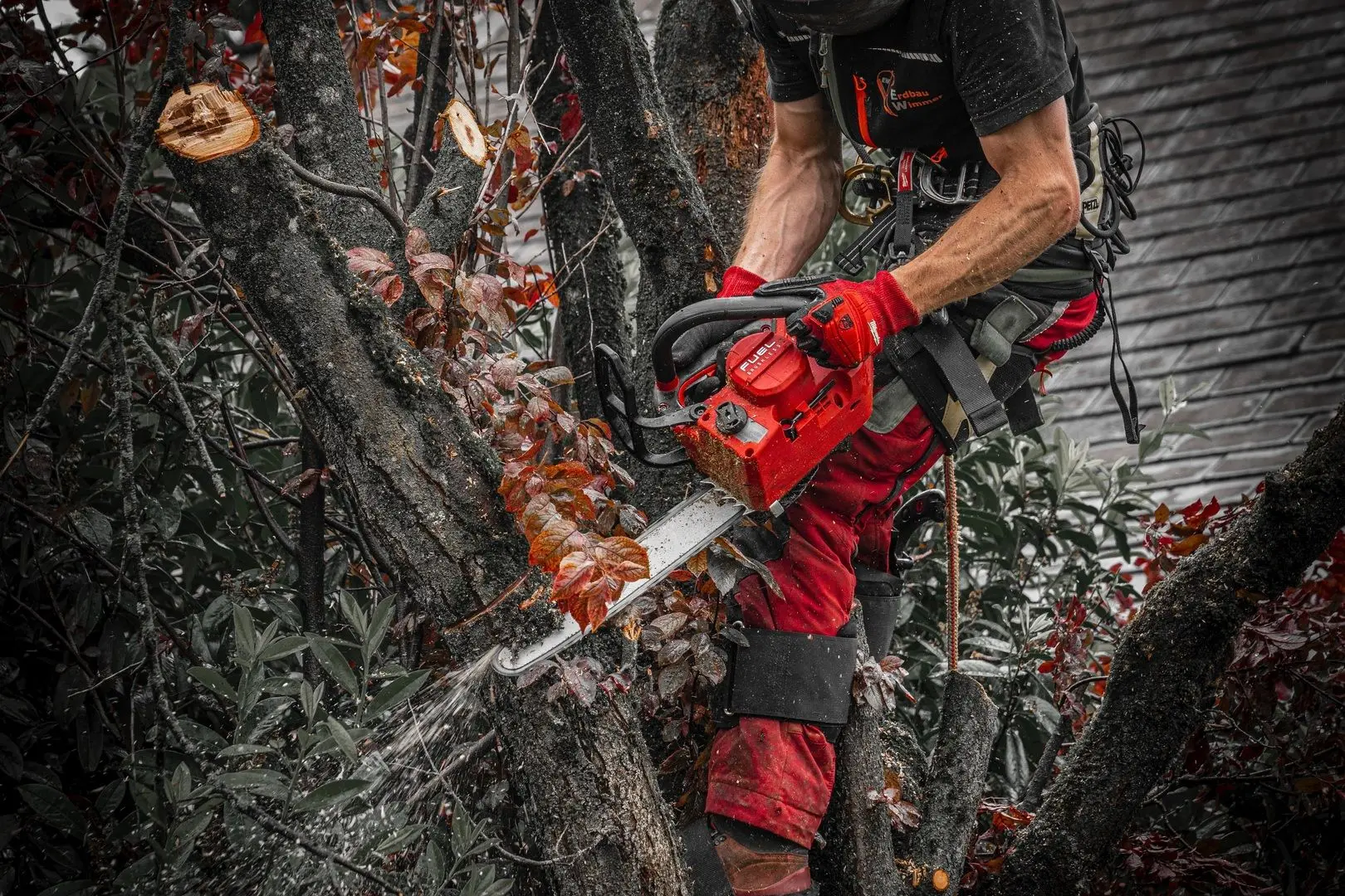 Fierastrau cu lant cu acumulator Milwaukee M18 FTHCHS35-0 (Red/Black)