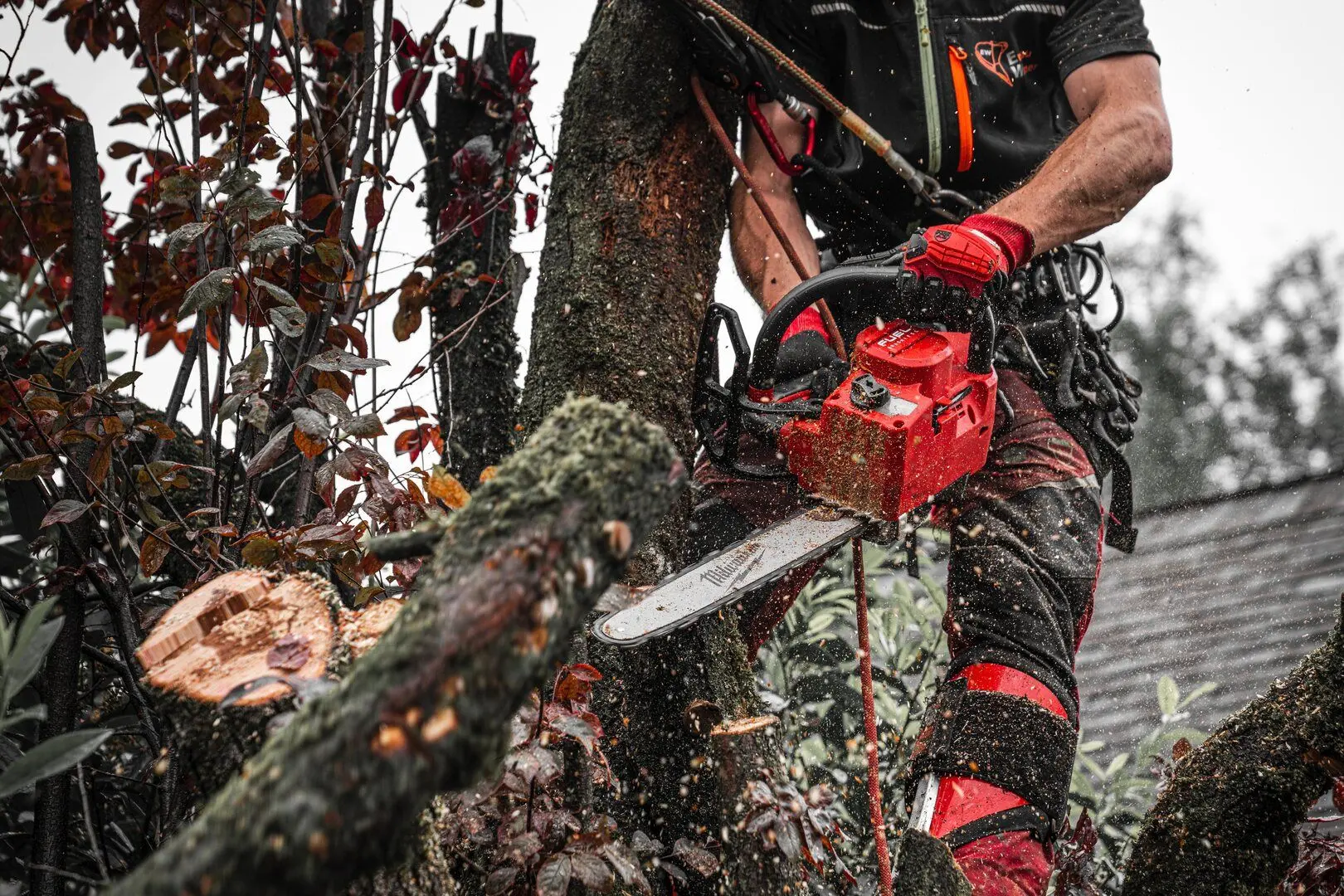 Fierastrau cu lant cu acumulator Milwaukee M18 FTHCHS35-0 (Red/Black)