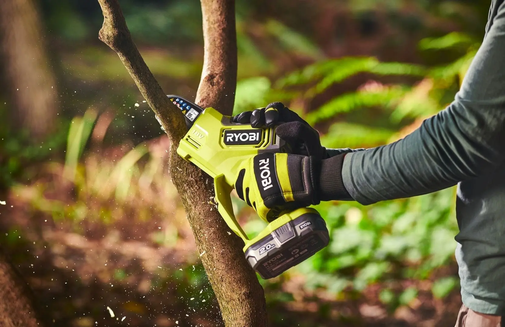 Fierastrau cu lant cu acumulator Ryobi RY18PSX10A-120