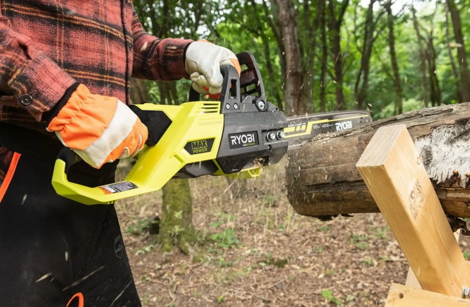 Пила цепная аккумуляторная Ryobi RY36CSX40B-160 - 3