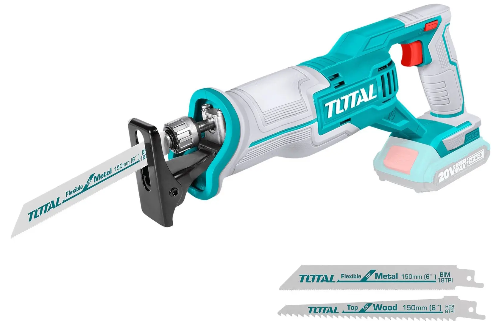 Аккумуляторная сабельная пила Total TRSLI1152