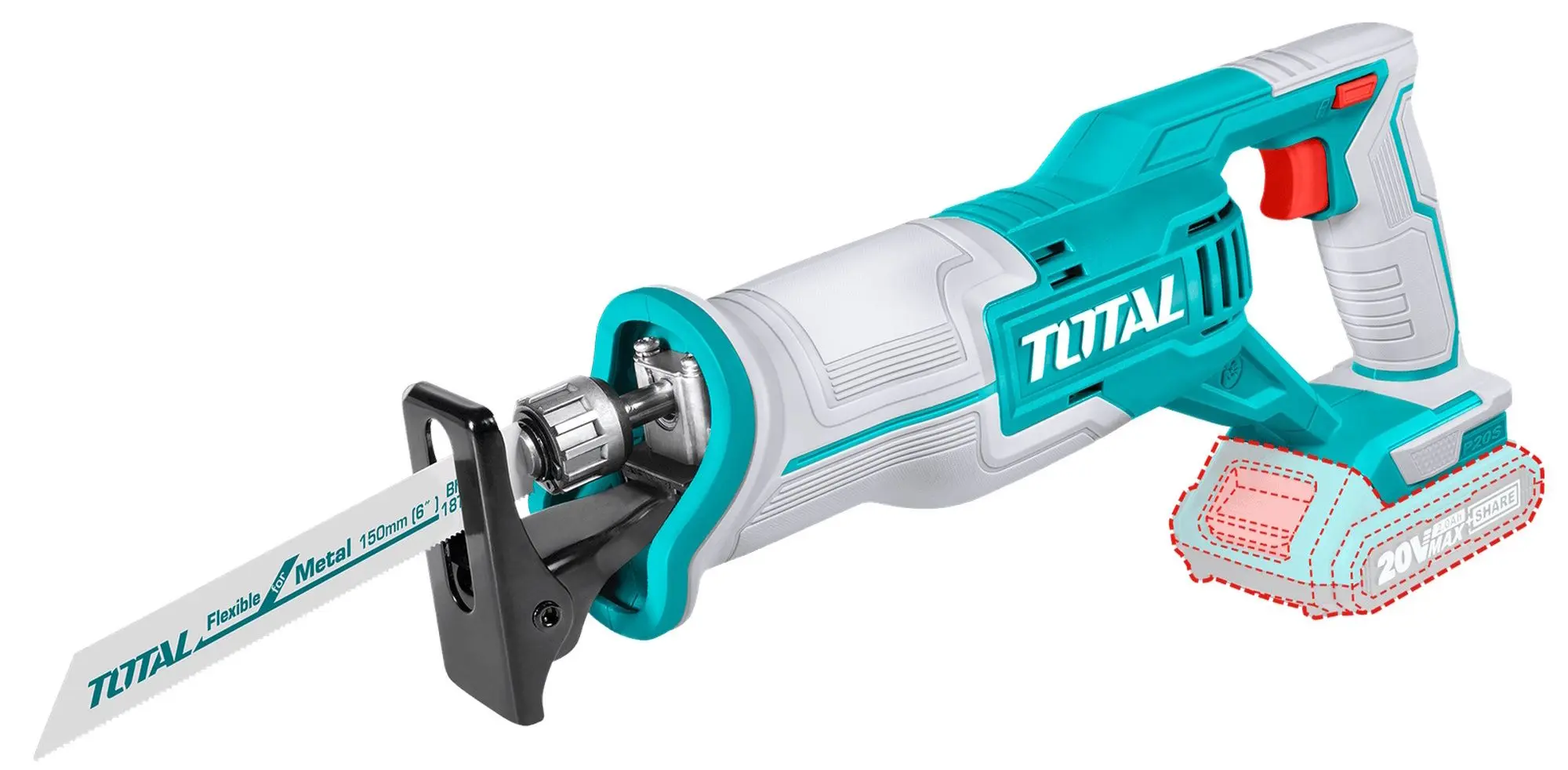 Аккумуляторная сабельная пила Total TRSLI11521 - 2