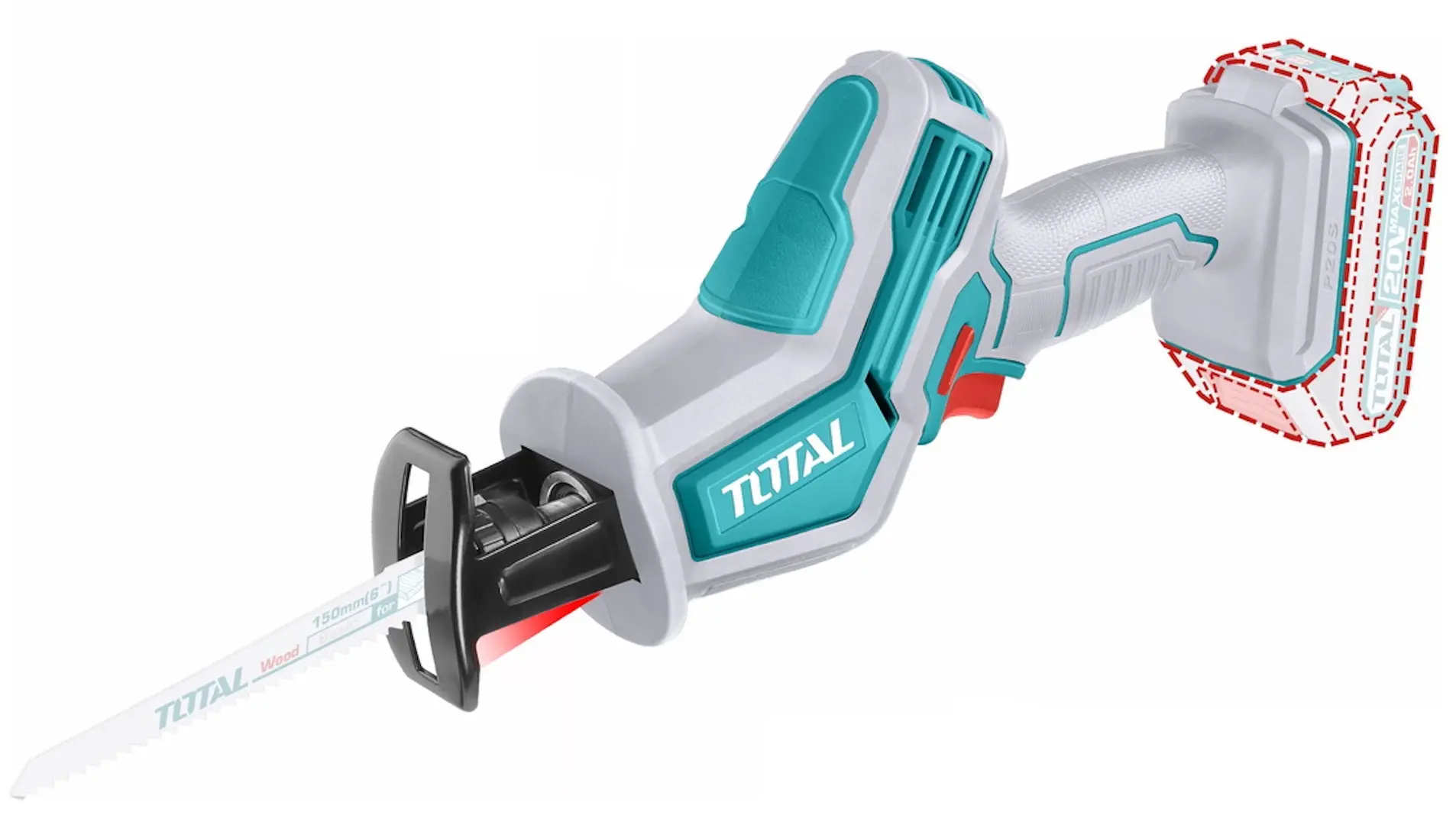 Аккумуляторная сабельная пила Total TRSLI6506