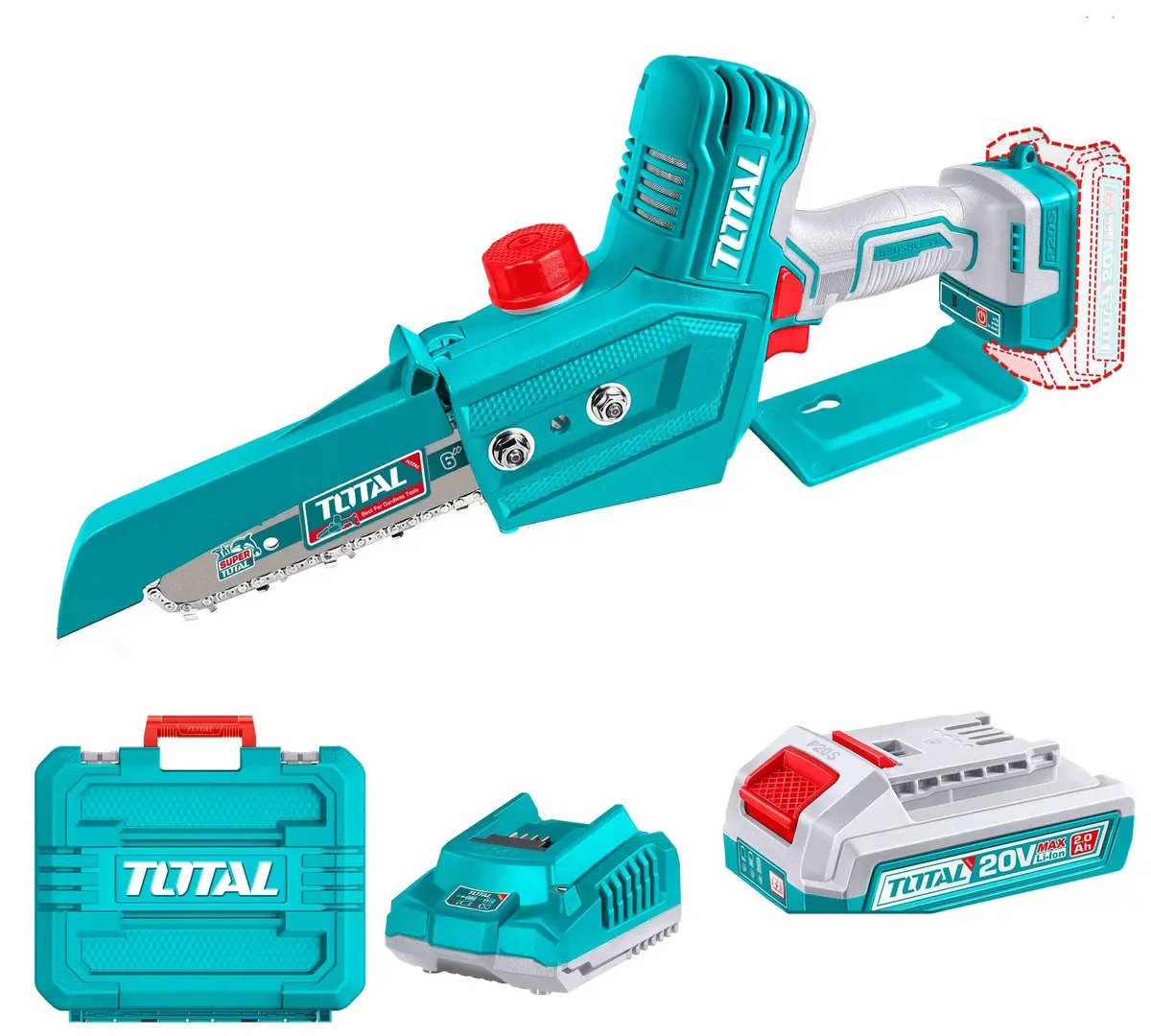 Пила цепная аккумуляторная Total TGSLI20686