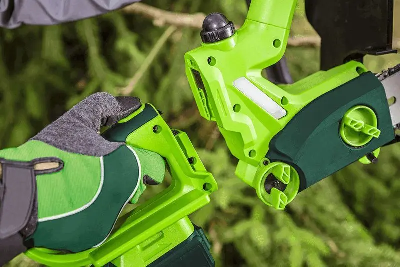 Аккумуляторная цепная пила Verto 52G585 - 3