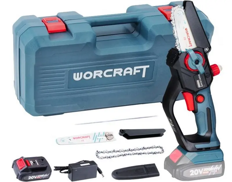 Fierastrau cu lant cu acumulator Worcraft Home CHS-S20LiBCM (Blue/Black/Red) - 2