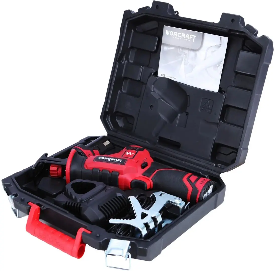 Ferestrau cu sabie cu acumulator Worcraft CSS-12Li Set