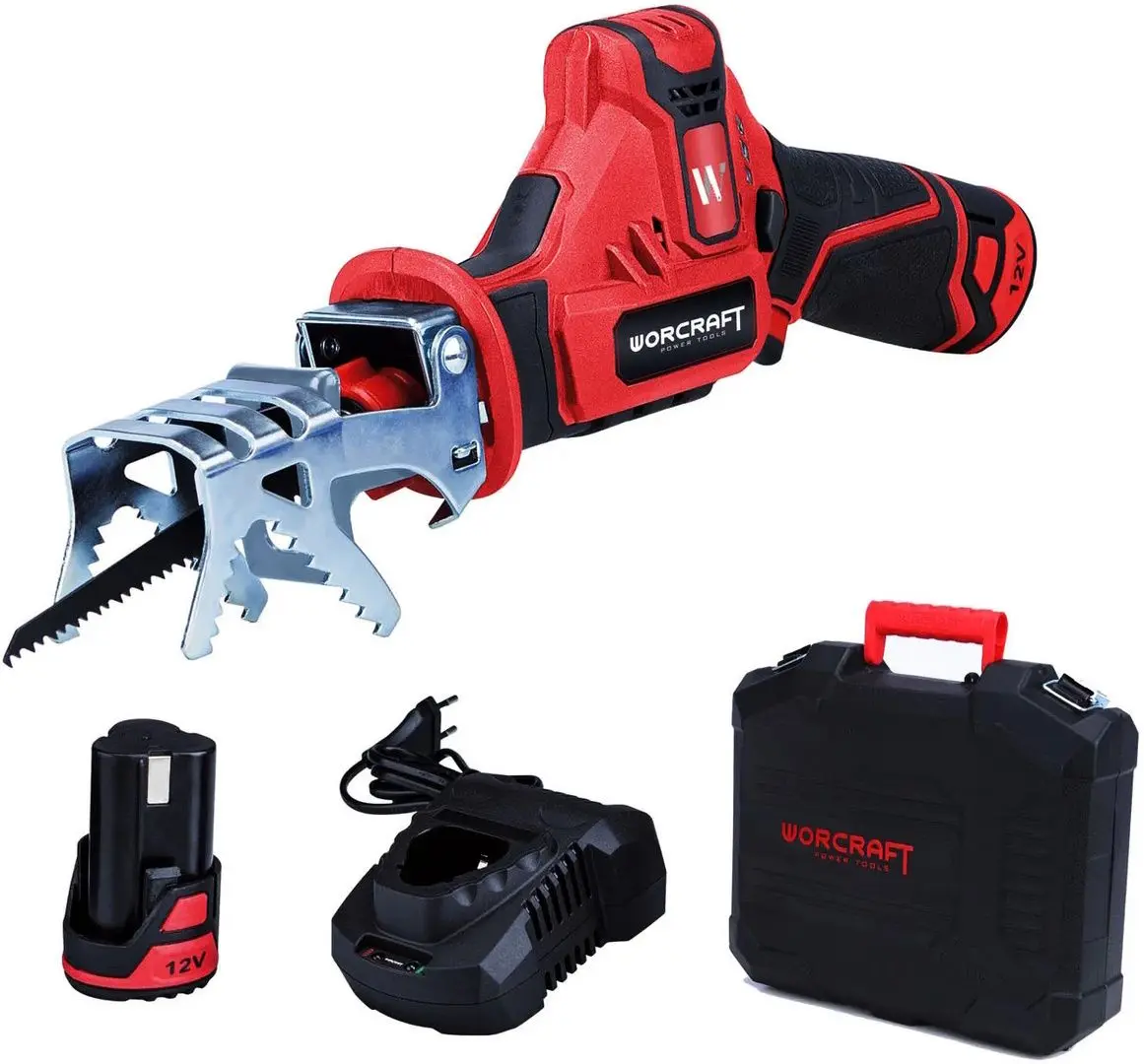 Ferestrau cu sabie cu acumulator Worcraft CSS-12Li Set