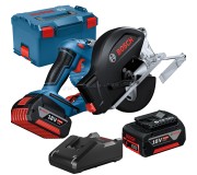 Аккумуляторная циркулярная пила Bosch Professional GKM 18V-50 2x5 Ah