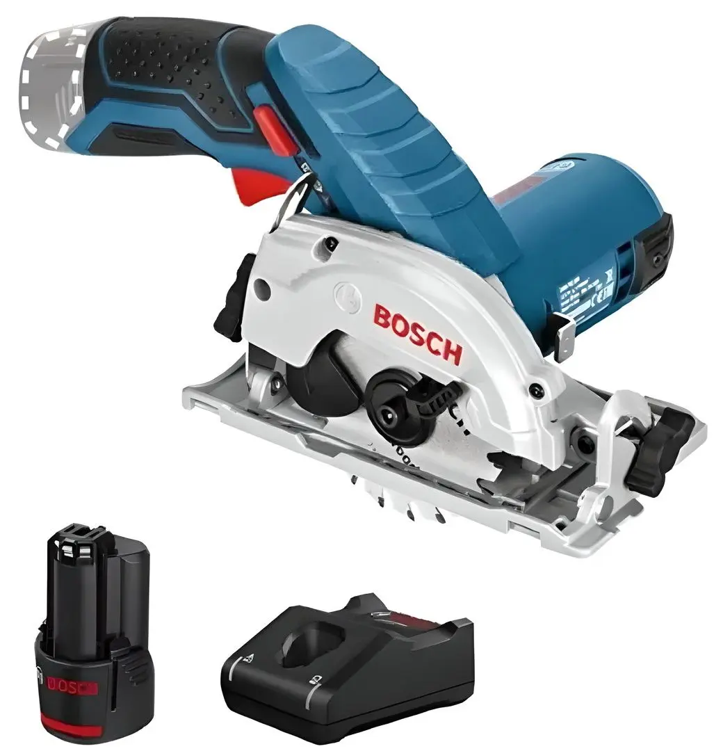 Ferastrau circular cu acumulator Bosch Professional GKS 12V-26 + GBA 12 V + GAL12V-40