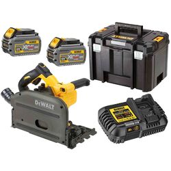 Fierastrau circular cu acumulator Dewalt DCS520T2-QW + DCB546-XJ 6Аhx2 + DCB118-QW + DWST1-71195