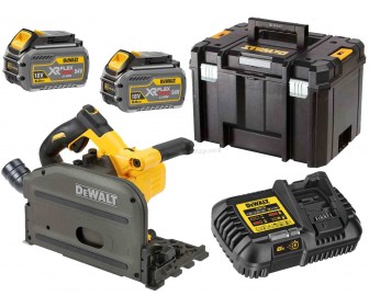 Аккумуляторная циркулярная пила Dewalt DCS520T2-QW + DCB546-XJ 6Аhx2 + DCB118-QW + DWST1-71195