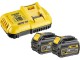 Аккумуляторная циркулярная пила Dewalt DCS520T2-QW + DCB546-XJ 6Аhx2 + DCB118-QW + DWST1-71195