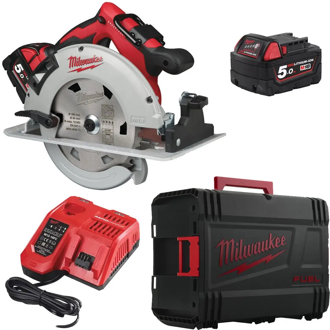 Ferastrau circular cu acumulator Milwaukee M18 BLCS66-502X