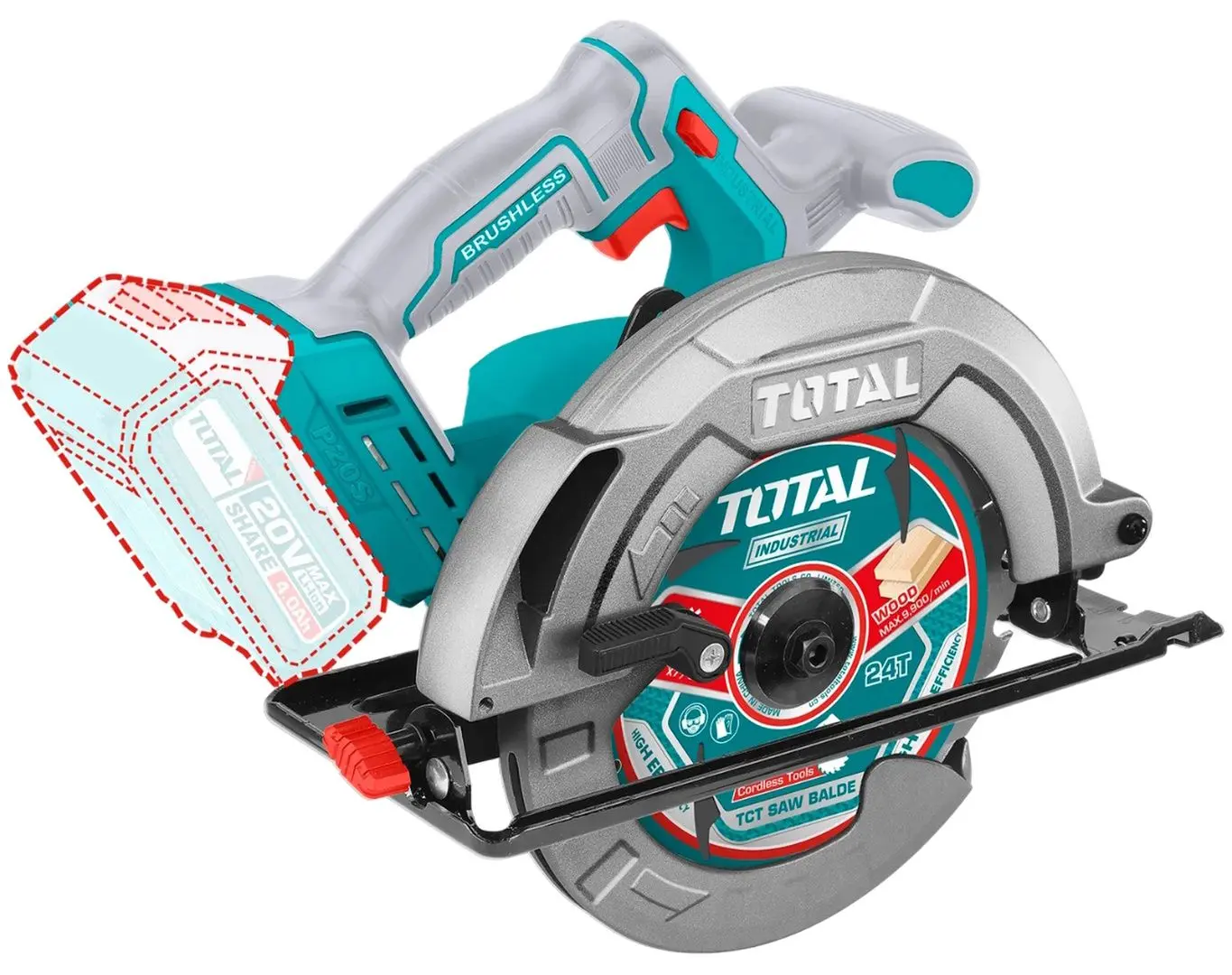 Аккумуляторная дисковая пила Total TSLI1851