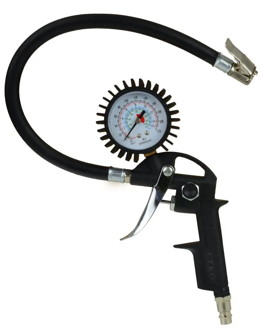 Pistol pneumatic cu manometru Geko G01167