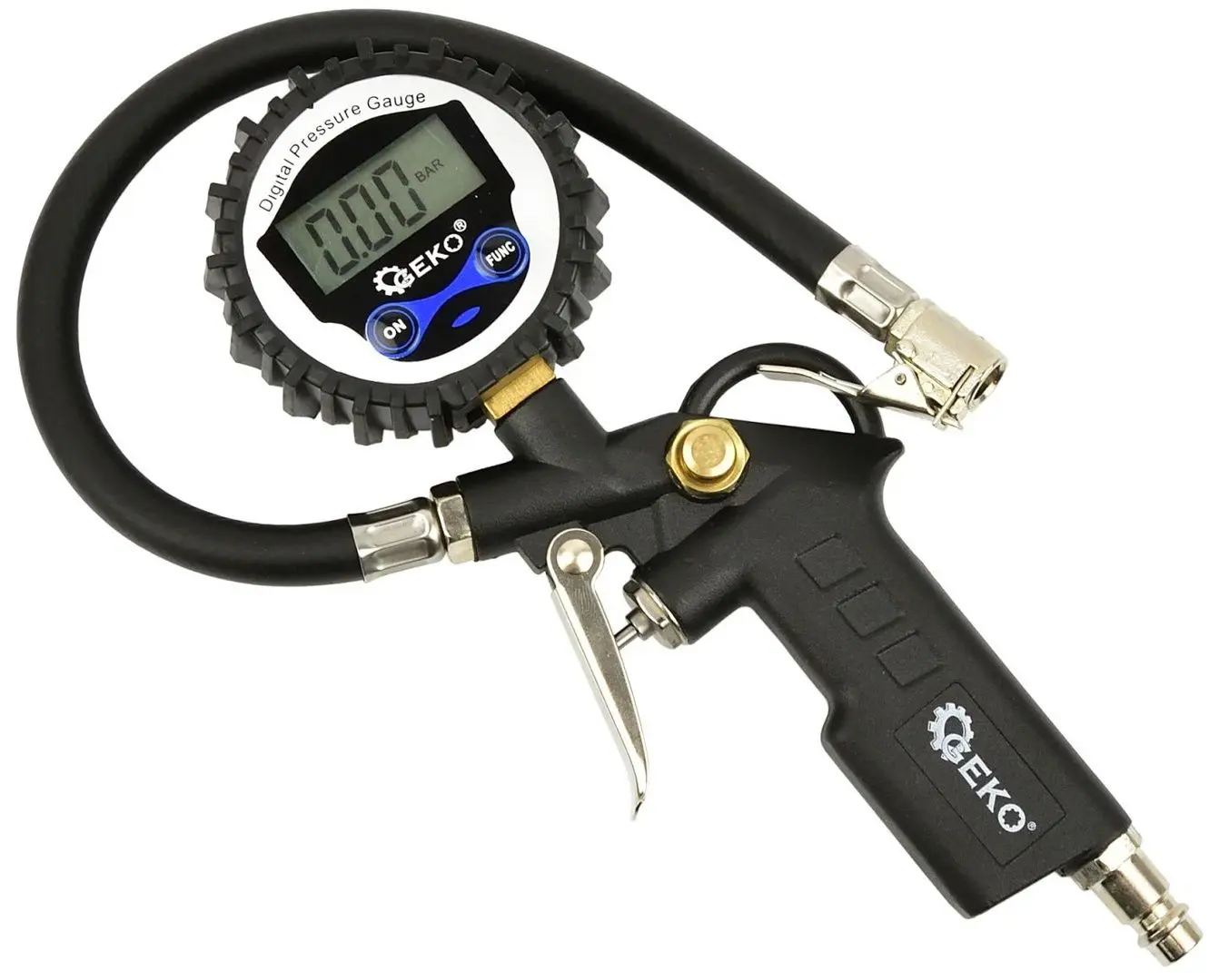 Пистолет пневматический с манометром Geko G03124