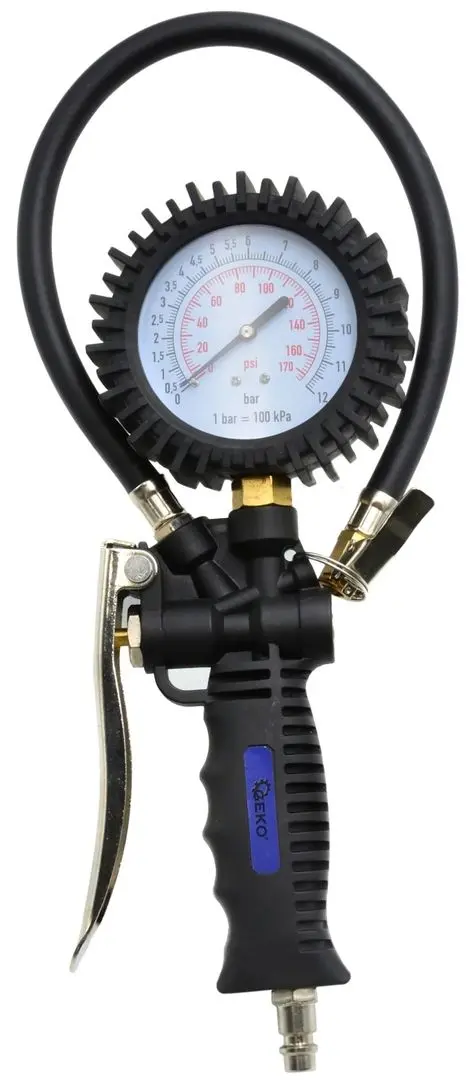 Pistol pneumatic cu manometru Geko G03125