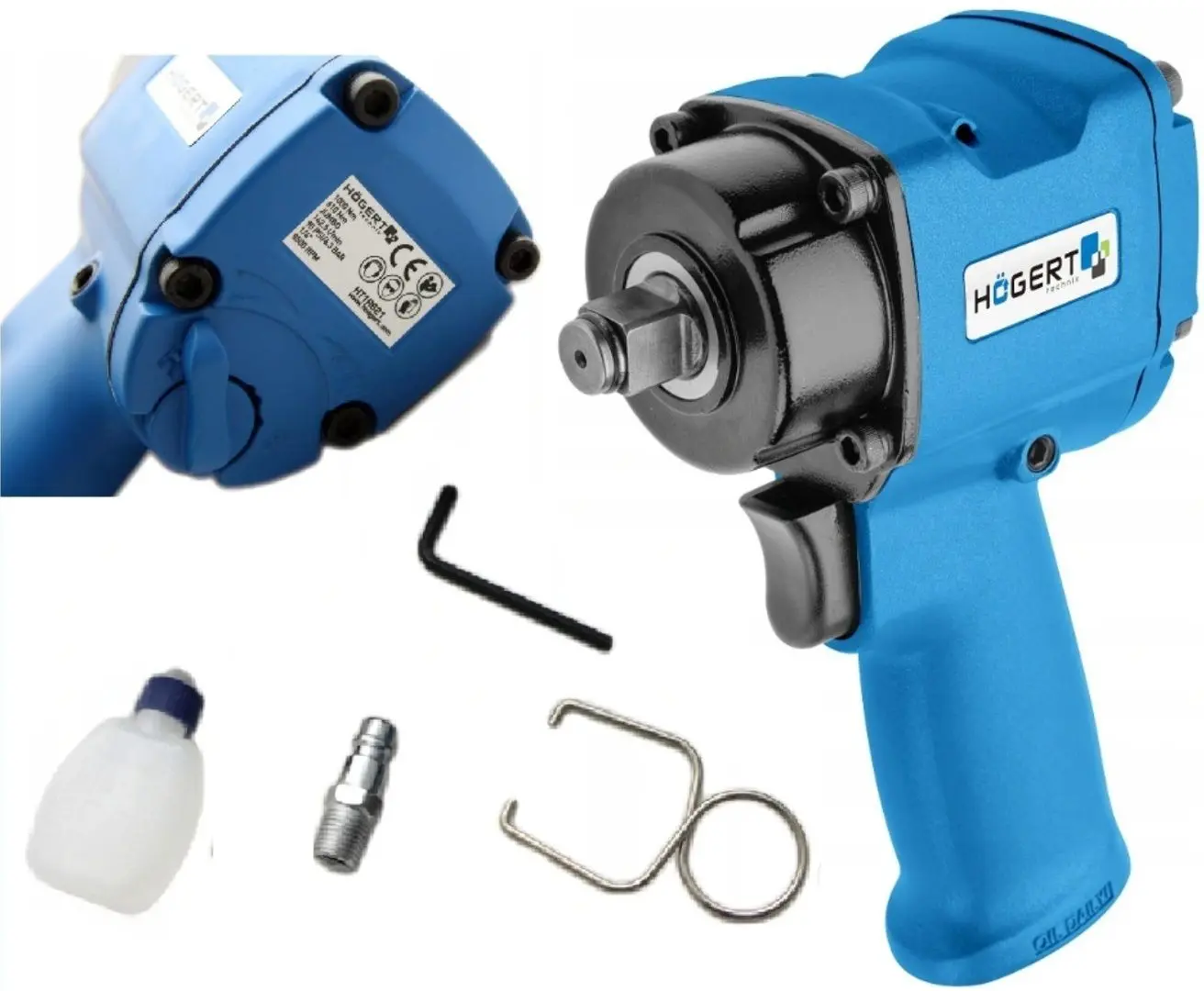 Гайковерт пневматический Hogert HT4R621
