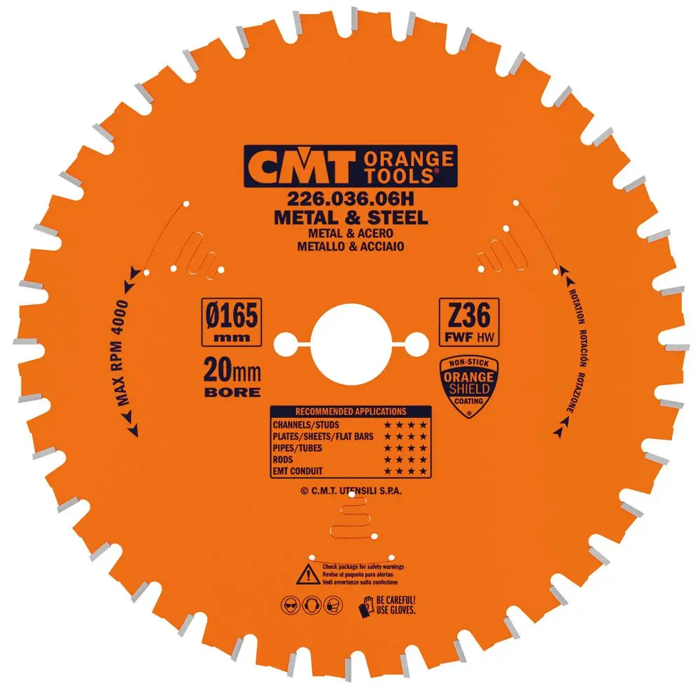 Disc circular CMT 226.036.06M 165x30mm