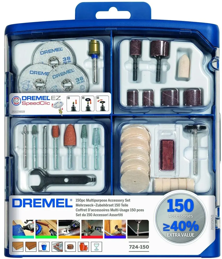 Set accesorii pentru masina de gravat Dremel 724 (2615S724JA)