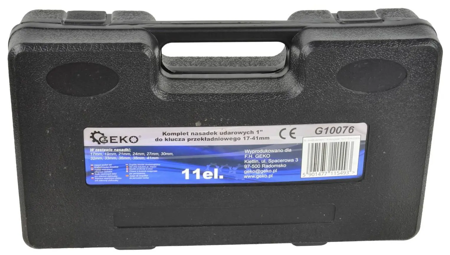 Set de chei tubulare impact Geko G10076