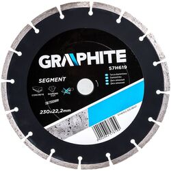Алмазный диск Graphite 57H619 230х22.2mm